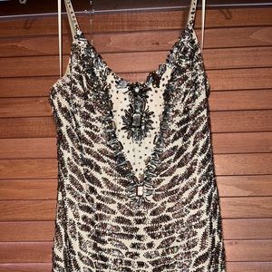 Mandalay beaded midi dress